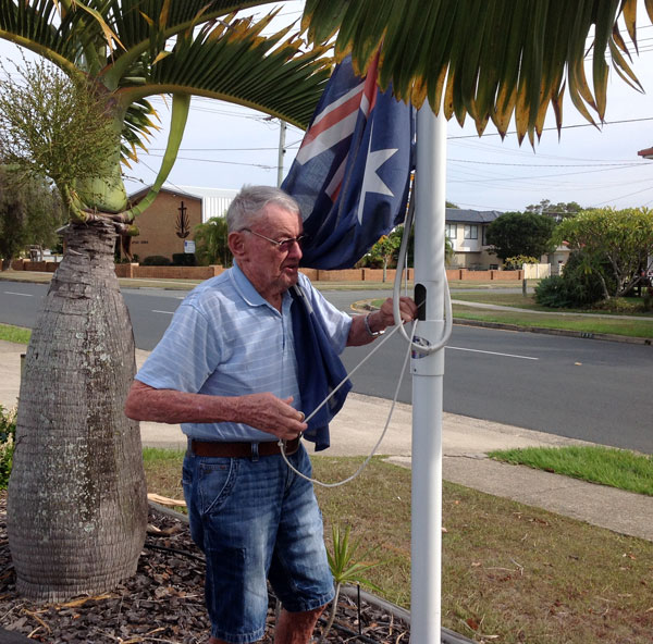 Grant Watson is Peninsula’s Australian flag controller