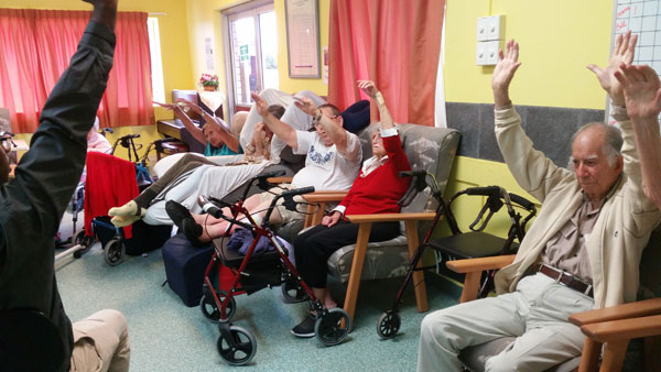 Beaumont Care Redcliffe exercises with Vamsee