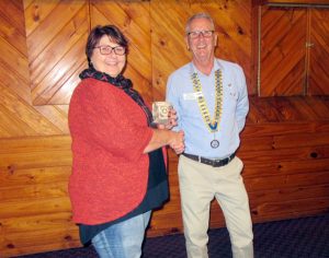 Colleen Noble at Bribie Island Rotary Club