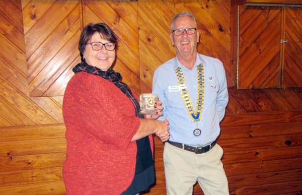 Colleen Noble at Bribie Island Rotary Club