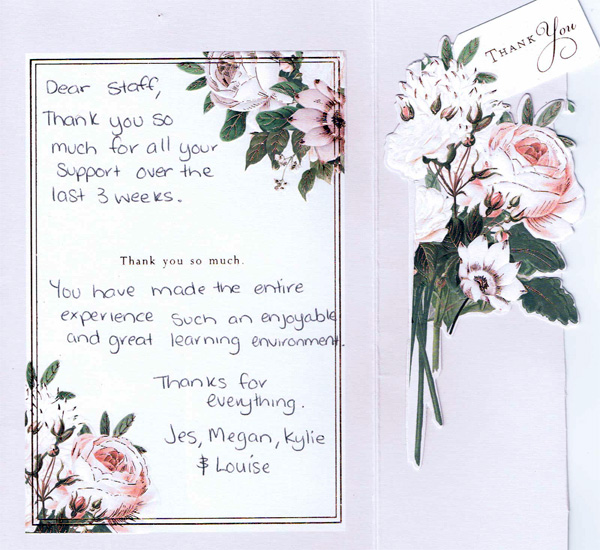 Thank You From CQU Students