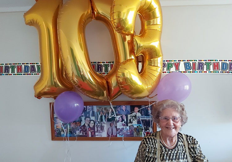 Dorothy turned 103 years old today and celebrated in style!